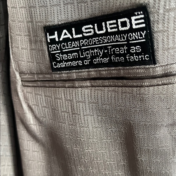 Halston Halsuede Single Breasted Gray Blazer - Picture 5 of 13